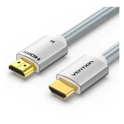 Video kabel Vention HDMI 2.1 Cable 8K 1m Silver Aluminum Alloy Type