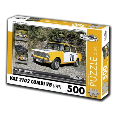 Puzzle Retro-auta Puzzle č. 29 VAZ 2102 Combi VB (1981) 500 dílků