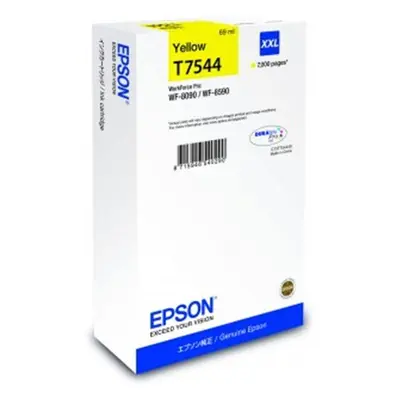 Epson originální ink C13T754440, T7544, XXL, yellow, 69ml, Epson WorkForce Pro WF-8590DWF