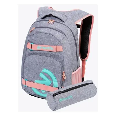 Městský batoh Meatfly EXILE Backpack, Pink / Grey Heather