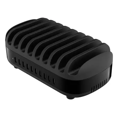 Dobíjecí stanice ORICO 120W DUK-10P, 10x USB, 2.4A, černá