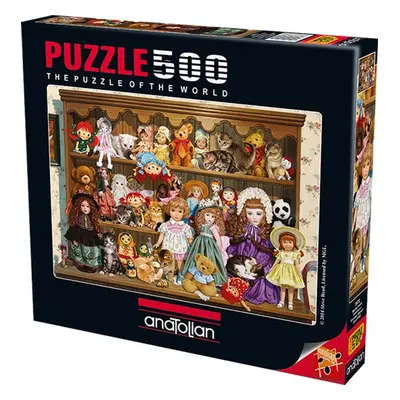 Puzzle Anatolian Puzzle Babiččina police s panenkami 500 dílků