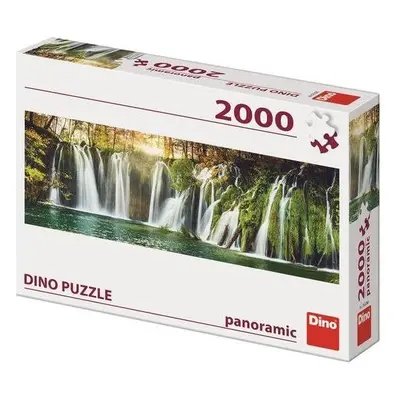 Puzzle Dino plitvické vodopády 2000 panoramic