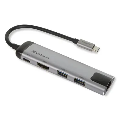 Replikátor portů VERBATIM USB-C Multiport HUB USB 3.1 GEN 1/ 2x USB 3.0/ HDMI/ RJ45