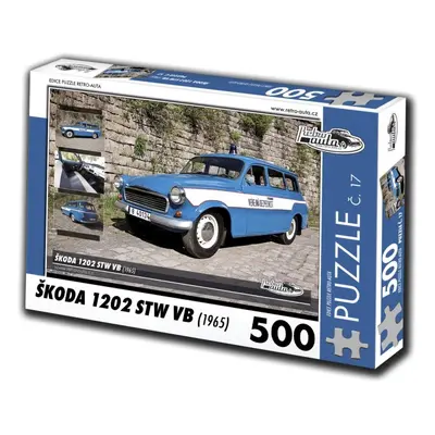 Puzzle Retro-auta Puzzle č. 17 Škoda 1202 STW VB (1965) 500 dílků