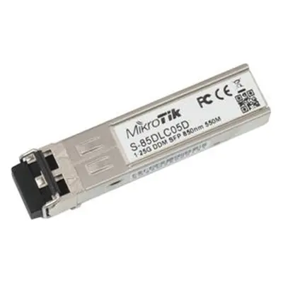 MikroTik SFP optický modul S-85DLC05D, MM, 550m, 1.25G, 850nm