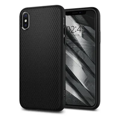 Kryt na mobil Spigen Liquid Air Black iPhone XS/X