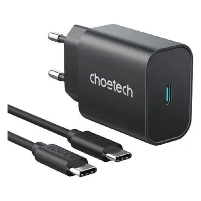 Nabíječka do sítě ChoeTech Quick Charger 25W for Samsung + USB-C 1m Cable