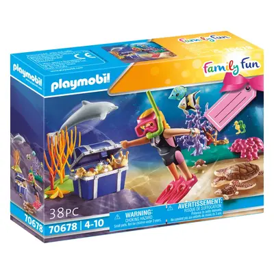 Stavebnice Playmobil 70678 Dárkový set "Potápěčka s pokladem"