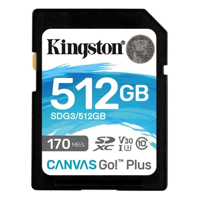 Paměťová karta Kingston SDXC 512GB Canvas Go! Plus