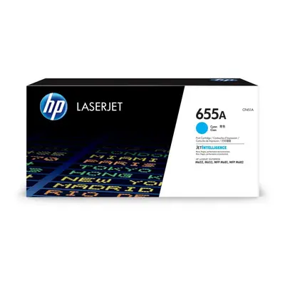 Toner HP CF451A č. 655A azurový originální