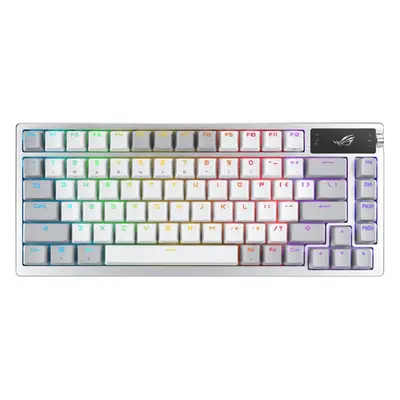 Herní klávesnice ASUS ROG AZOTH Moonlight White (ROG NX Snow / PBT) - US