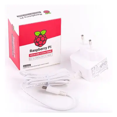 Napájecí adaptér Raspberry Pi 4 - 5V/3A bílý