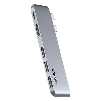 Replikátor portů UGREEN 5-in-2 USB-C To HDMI / 3*USB 3.0 / PD Converter for Mac