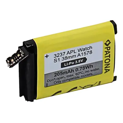 Baterie do chytrých hodinek PATONA pro Apple Watch 1 205mAh A1578 38mm