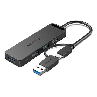 USB Hub Vention 2-in-1 USB-C/USB-A 3-Port USB 3.0 Hub