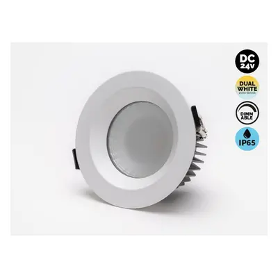 Kama Lights Bodovka 24V Dual White D110F 12W IP65, černá