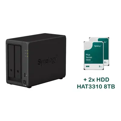 NAS Synology DS723+ 2x HAT3310-8T (16TB)