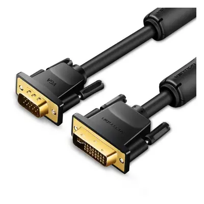 Video kabel Vention DVI (24+5) to VGA Cable 1M Black