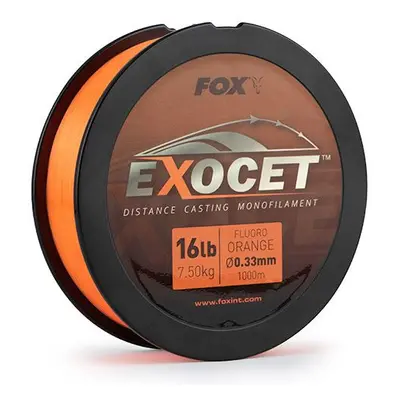 FOX Vlasec Exocet Fluoro Orange Mono 1000m 0,33mm 16lb 7,5kg