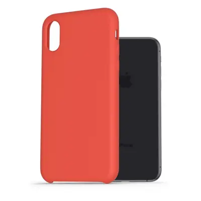 Kryt na mobil AlzaGuard Premium Liquid Silicone Case pro iPhone X / Xs červené