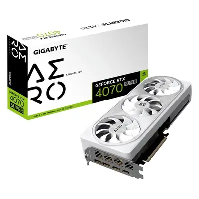 Grafická karta GIGABYTE GeForce RTX 4070 SUPER AERO OC 12G