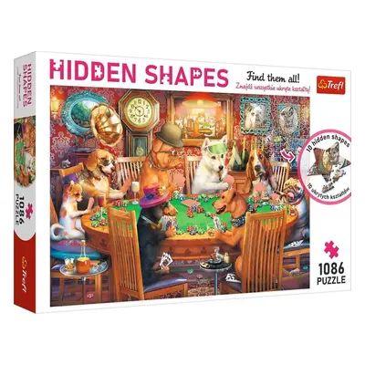 Puzzle Trefl Puzzle Hidden Shapes Herní večer 1086 dílků