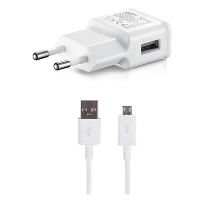 Nabíječka do sítě Samsung cestovní nabíječka 15W + microUSB datový kabel White (Bulk)