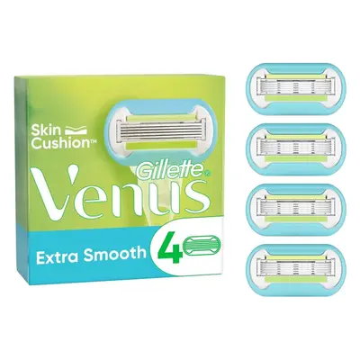 Dámské náhradní hlavice GILLETTE Venus Extra Smooth, dámské náhradní hlavice, 4 ks