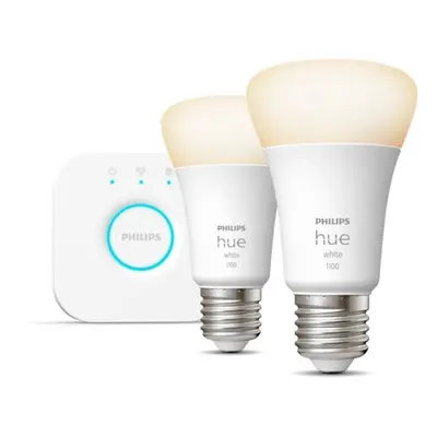 LED žárovka Philips Hue White 9.5W 1100 E27 malý starter kit