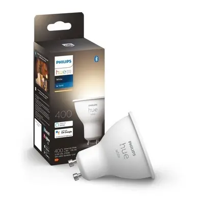 Philips Hue 8719514340060 LED žárovka 1x5,2W | GU10 | 400lm | 2700K - Bluetooth, White, bílá