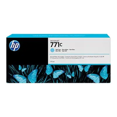 HP originální ink B6Y12A, HP 771C, light cyan, 775ml, HP Designjet Z6200, Z6600, Z6800