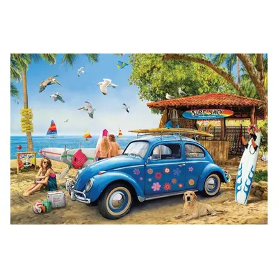 Puzzle Eurographics Puzzle VW Brouk a surfaři 1000 dílků