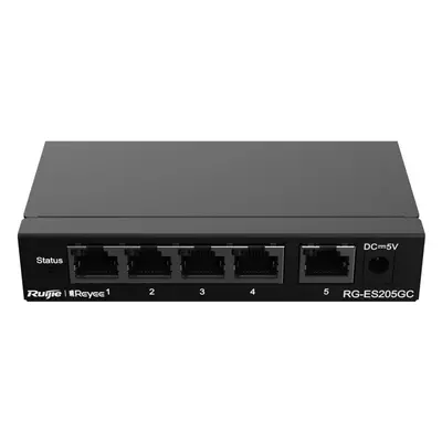 Switch Ruijie Networks Reyee RG-ES205GC-P 5-Port Gigabit Cloud Managed POE+ Switch