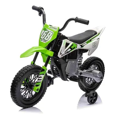 Dětská elektrická motorka Motocross Green