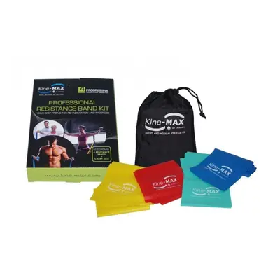 Sada gum na cvičení Kine-MAX Pro-Resistance Band Kit – Set posilovacích gum – Level 1-4