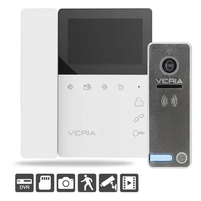 Videotelefon VERIA 7043B bílý + VERIA 230