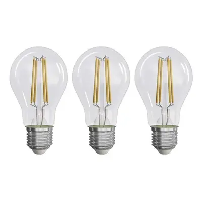 LED žárovka EMOS Filament A60 A CLASS / E27 / 5 W (75 W) / 1 060 lm / teplá bílá, 3 ks