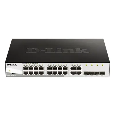 D-Link DGS-1210-20 L2/L3 Smart+ switch, 16x GbE, 4x RJ45/SFP, fanless