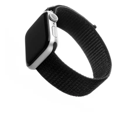 Řemínek FIXED Nylon Strap pro Apple Watch 38/40/41mm černý