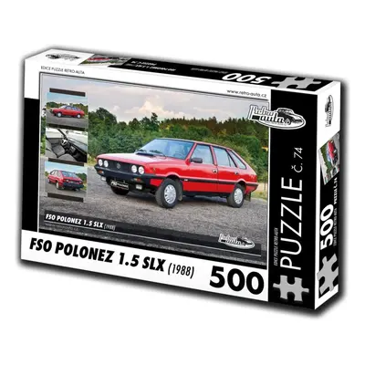 Puzzle Retro-auta Puzzle č. 74 FSO Polonez 1.5 SLX (1988) 500 dílků