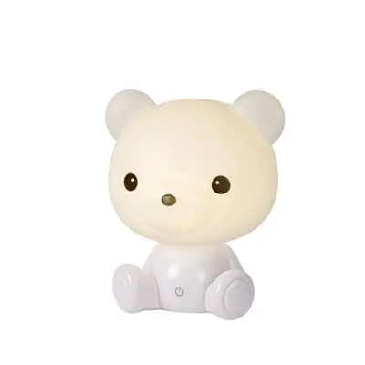 Lucide 71590/03/31 LED dětské stolní svítidlo Dodo Bear 1x3W | 70lm - medvídek, bílá