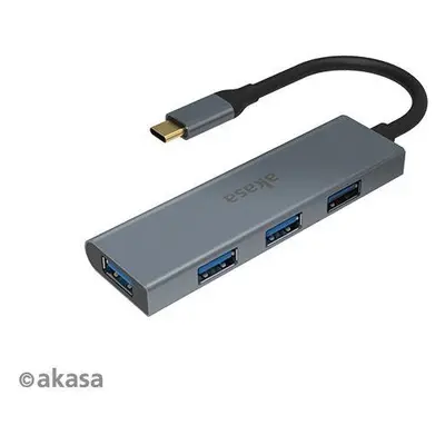 USB Hub AKASA USB Type-C Hub - 4 x USB3.0 Type A / AK-CBCA25-18BK