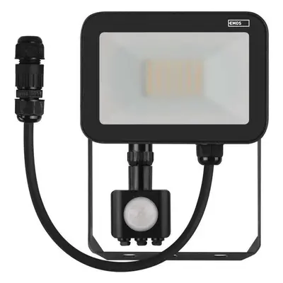 LED reflektor EMOS LED reflektor PROFI s pohybovým čidlem, 20W neutrální bílá