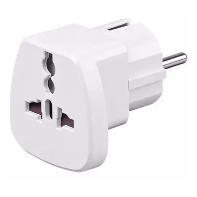 Cestovní adaptér Goobay UK -> EU Power Adapter bílý