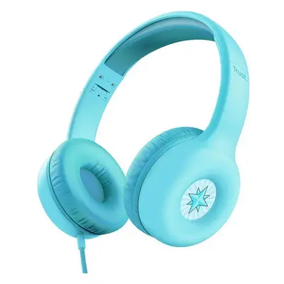 Sluchátka Trust NOUNA Kids headphones světle modrá