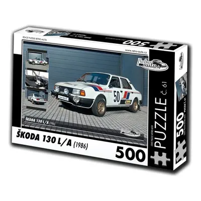 Puzzle Retro-auta Puzzle č. 61 Škoda 130 L/A (1986) 500 dílků