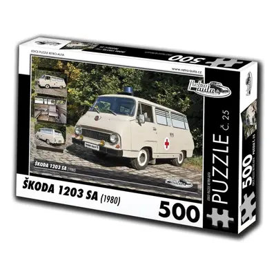 Puzzle Retro-auta Puzzle č. 25 Škoda 1203 SA (1980) 500 dílků