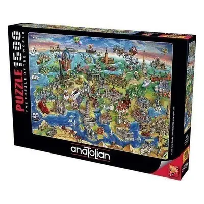 Puzzle Anatolian Puzzle Evropský svět 1500 dílků