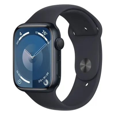 Chytré hodinky Apple Watch Series 9 45mm Temně inkoustový hliník s temně inkoustovým sportovním 